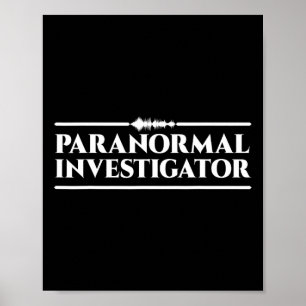 Affiche Chasse aux fantômes Paranormal Enquêteur