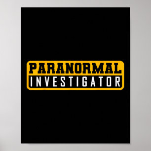 Affiche Chasse aux fantômes Paranormal Enquêteur