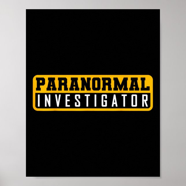 Affiche Chasse aux fantômes Paranormal Enquêteur (Devant)