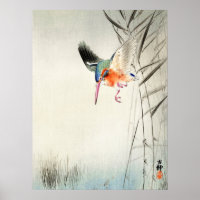 Chasse aux martin-pêcheurs - Ohara Koson - Art Vin