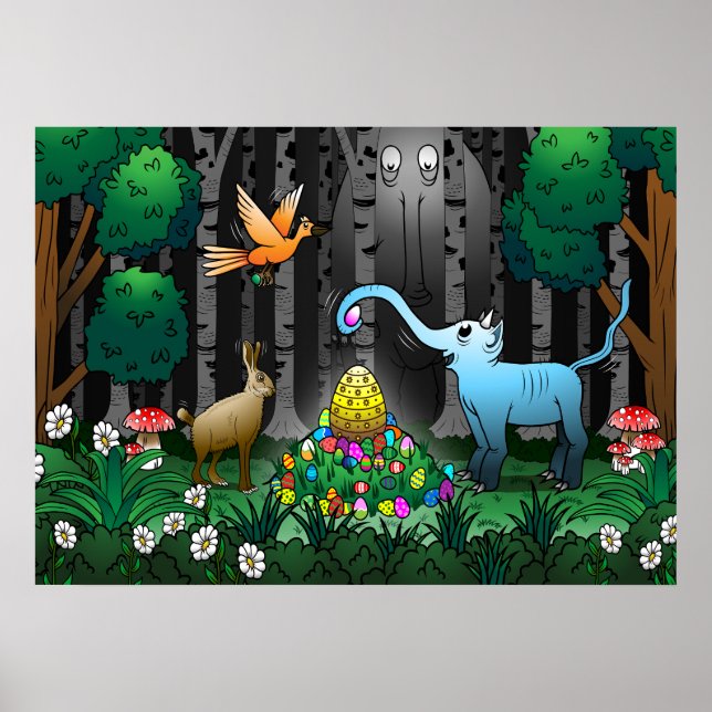 Affiche Chasse aux œufs de Pâques (Devant)