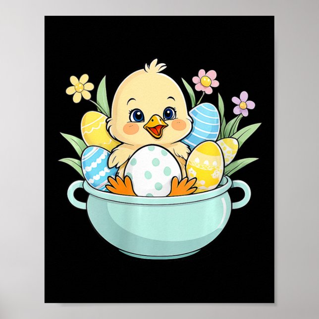 Affiche Chasse aux oeufs de poulets Chasse aux lapins de P (Devant)