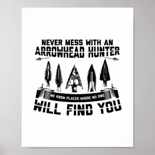 Affiche Chasse aux pointes Arrowhead   Cadeaux de tricotag