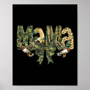 Affiche Chasse Camouflage Camo Mama