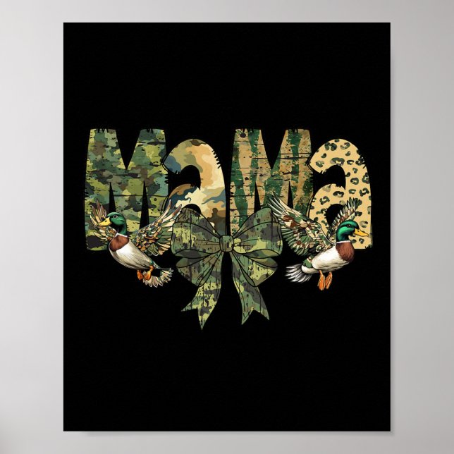 Affiche Chasse Camouflage Camo Mama (Devant)