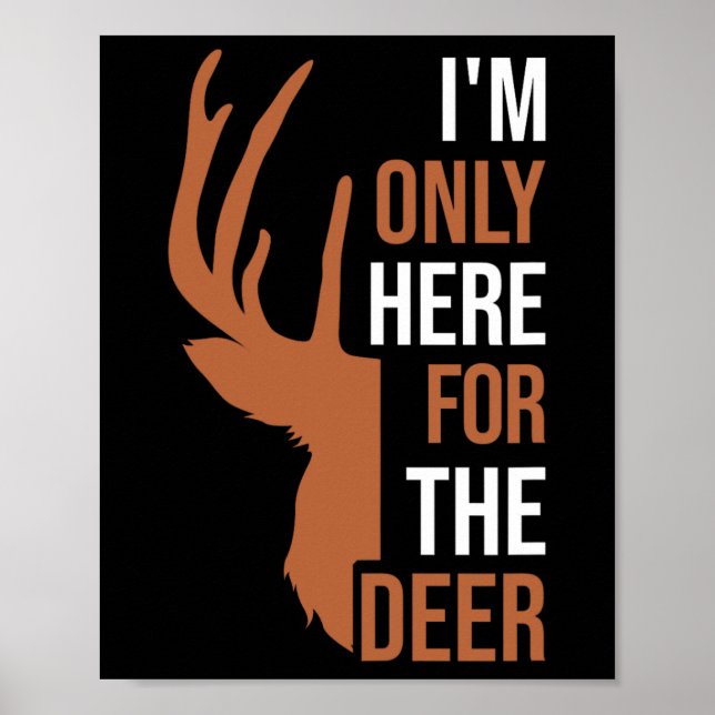 Affiche Chasse Chasse Chasse Deer Chasse Buck Elk Antlers (Devant)
