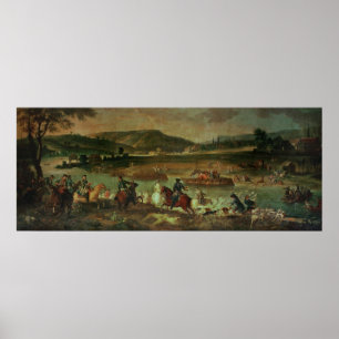 Affiche Chasse dans la forêt chez Compiegne