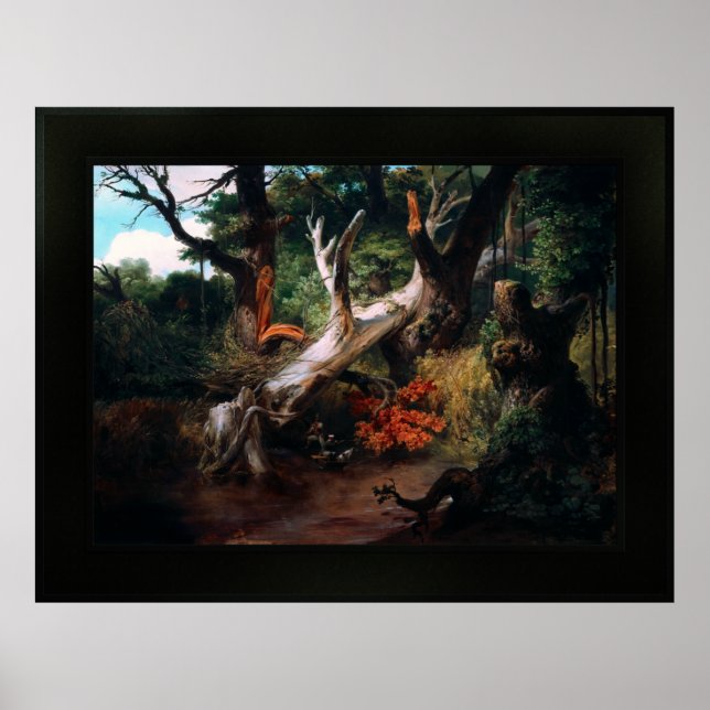 Affiche Chasse dans les Marais Pontines par Horace Vernet (Devant)