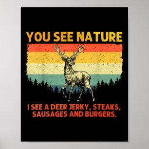 Affiche Chasse De Cerfs Art Pour Hommes Femmes Chasseur De