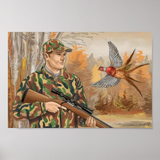 Affiche Chasse début de saison chasseur de primes (Devant)