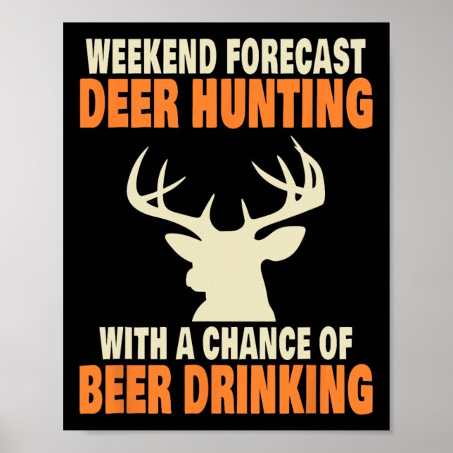 Affiche Chasse Drôle Aux Cerfs (Devant)