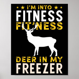Affiche Chasse drôle de cerf Je suis dans le cerf de chass