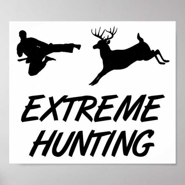 Affiche Chasse extrême Karate Kick Deer (Devant)