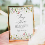 Affiche Chasse fleur sauvage à bague fleurie jeu de douche<br><div class="desc">Chasse fleur sauvage à bague fleurie jeu de douche nuptiale Objets correspondants disponibles.</div>