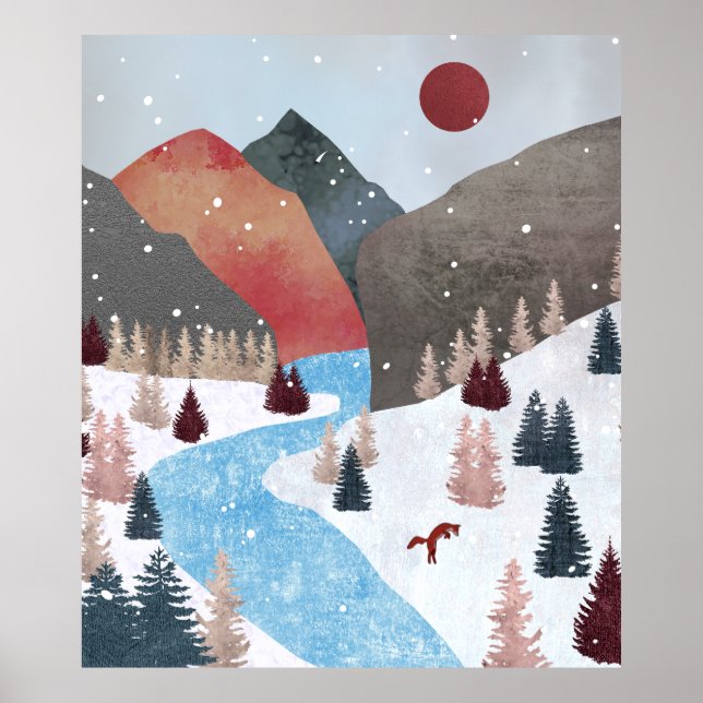 Affiche Chasse hivernale Fox (Devant)