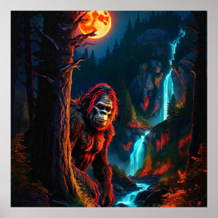 Affiche Chasse Sasquatch Moonlit