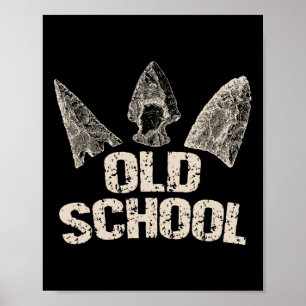 Affiche Chasse vintage à la pointe de l'Arrowhead Old Scho