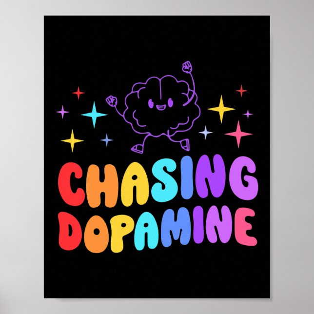 Affiche Chasser Dopamine Santé mentale Esthétique (Devant)