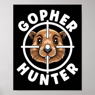 Affiche Chasseur de gopher Crosshairs Chasse au piège