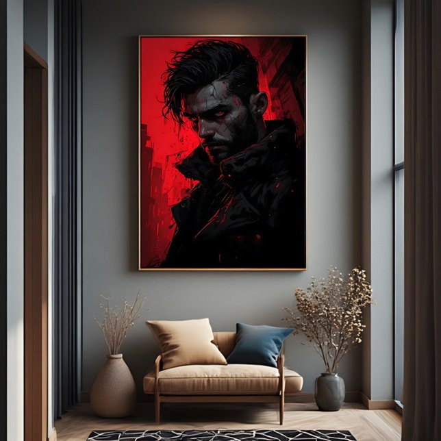 Affiche Chasseur de Sang Portrait Sombre (Créateur téléchargé)