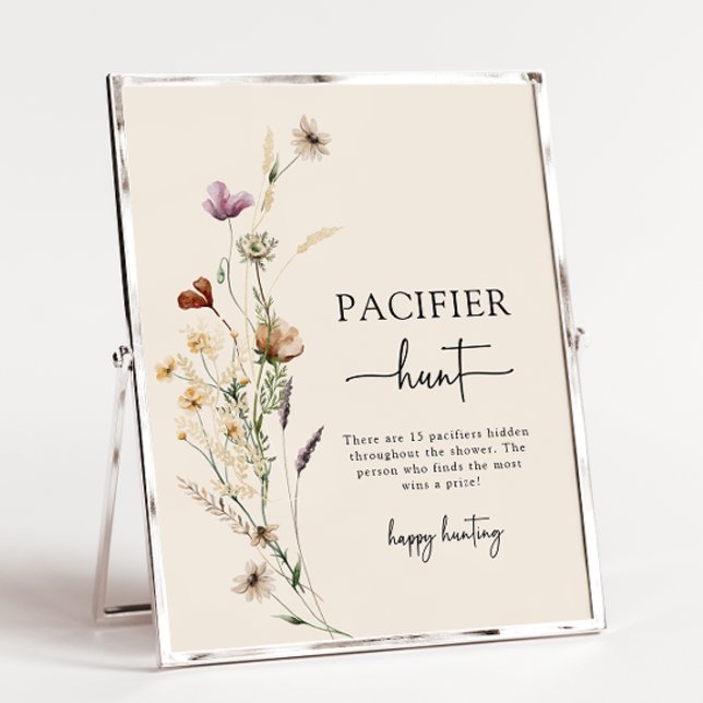 Affiche Chasseur de Tétine Boho (Boho Pacifier Hunter Poster
)