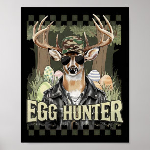 Affiche Chasseur d'oeufs Cerf Buck Byckward Casquette Cerf