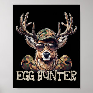 Affiche Chasseur d'œufs Cerf Buck Camo Casquette Cerf Chas