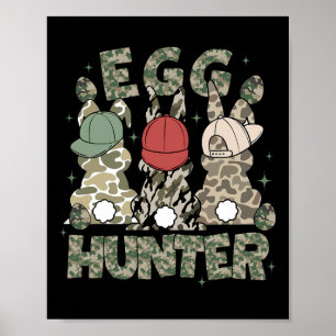 Affiche Chasseur d'œufs Cerf Buck Camo Casquette Cerf Chas