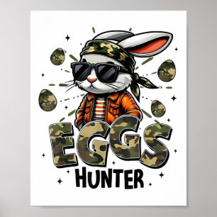 Affiche Chasseur d'oeufs Chasseur Camo Joyeux Enfants de P