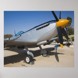 Affiche chasseur Spitfire construit en Angleterre