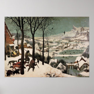 Affiche Chasseurs dans la neige par Pieter Bruegel
