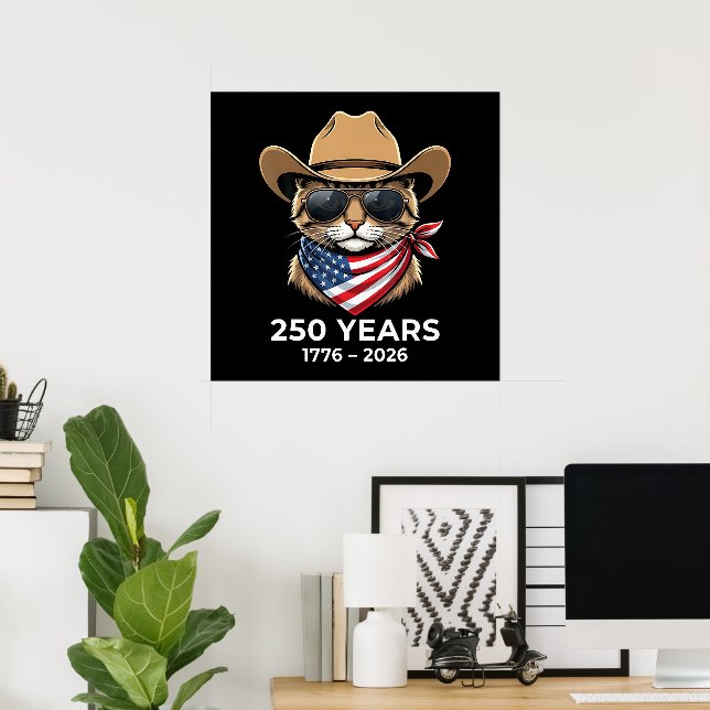 Affiche Chat 4 juillet (Bureau à domicile)