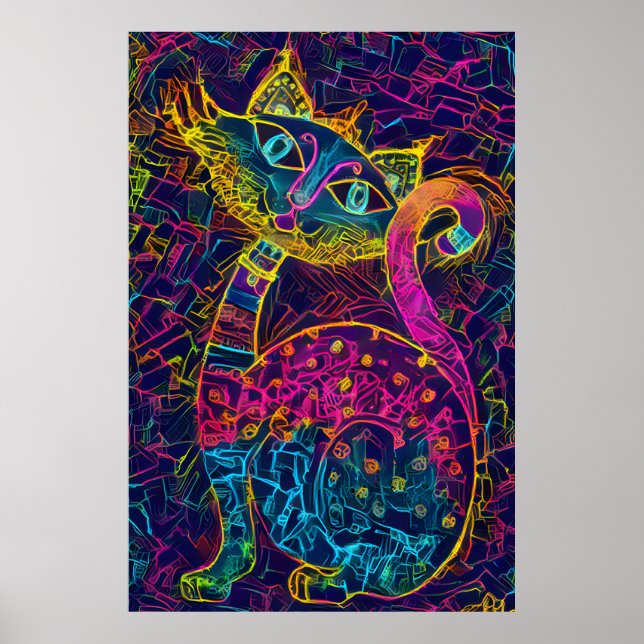 Affiche Chat 7 - Lucky no 7 (Devant)
