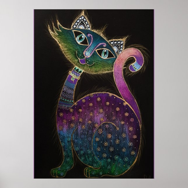 Affiche Chat 7 - Lucky no 7 (Devant)