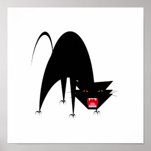 Affiche Chat à baiser