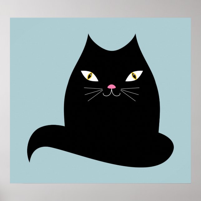 Affiche Chat à nez rose (Devant)