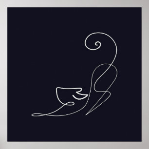 Affiche Chat animal   Art ligne   AMOUREUX DES CHATS