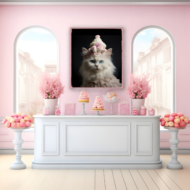 Affiche Chat aux yeux bleus (Créateur téléchargé)