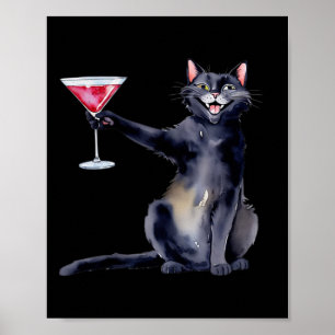 Affiche Chat Avec Martini Gl Tail