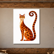Chat Bengal fantaisiste