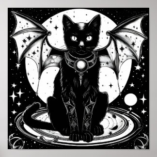 Affiche Chat Chat Cosmique Chat Chat I