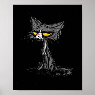 Affiche Chat Chaton Ai-je Roulé Mes Yeux À Haute Voix Drôl