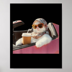 Affiche Chat Conduire Mème Rage Me Consomme Humour Silly
