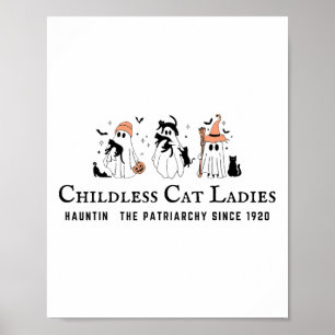 Affiche Chat Dames sans Enfants Hauntin Le Patriarcat Kama