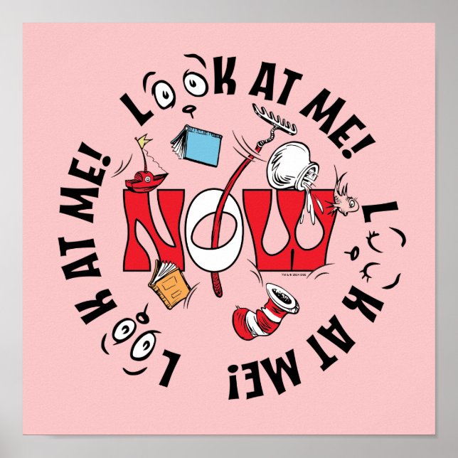 Affiche Chat dans le Casquette | Regarde-Moi ! Regarde-Moi (Devant)