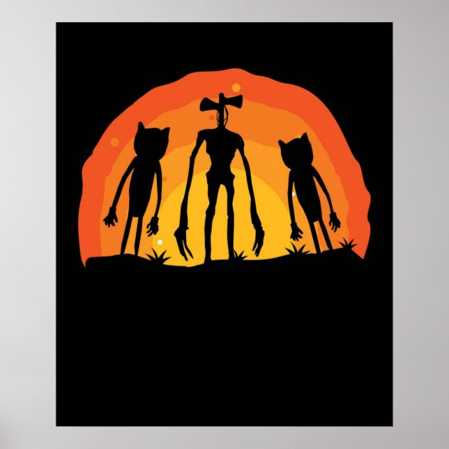 Affiche Chat de dessin et costume de tête de sirène pour e (Devant)