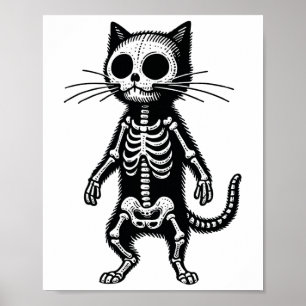 Affiche Chat de méditation Yoga Pose Animal relaxant 