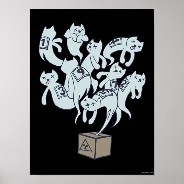 Affiche Chat de Schrödinger 9 Vies (Devant)