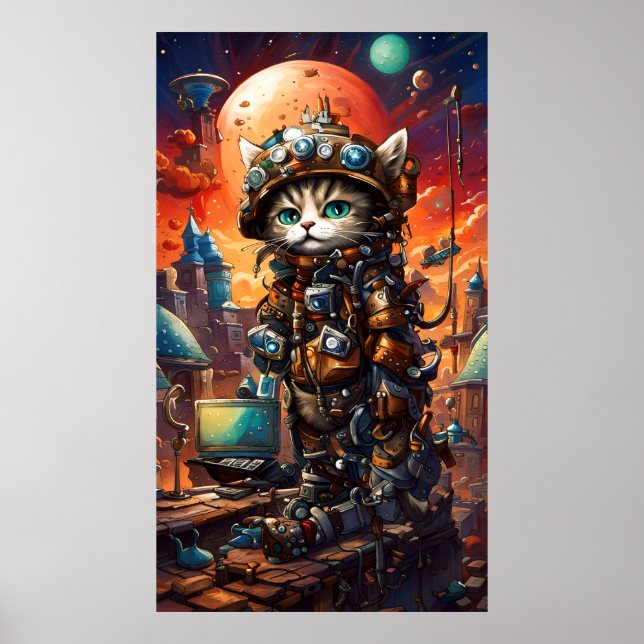 Affiche Chat de Steampunk I (Devant)