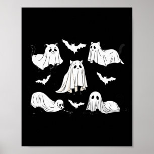 Affiche Chat d'Halloween Chat noir Halloween Chat effrayan